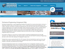 Tablet Screenshot of mechanicalengineeringassignmenthelp.com